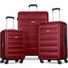American Tourister America Tourister Westridge- Valigie rigide espandibili con rotelle girevoli, 3PC SET (CO/M/L)