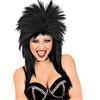 W WIDMANN MILANO Party Fashion - 01842 - Parrucca rock star, nera, rocker, biker, carnevale, festa a tema