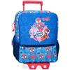 Marvel Disney Marvel Spidey Power of 3, zaino per bambini, zaino per scuola, spalline larghe, ergonomiche e imbottite, varie tasche. Joumma Bags., blu, 25x32x12cm, Zaino 33 + carrello