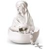Lineshading Statua della Madonna della Grazia Vergine Maria, porta rosario da 12,7 cm, statue della madre benedetta, reliquia in resina, regali cattolici per donne religiose decorazione per la casa