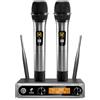 TONOR Microfono radio wireless UHF professionale dinamico doppio microfono senza fili