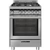 Glem Gas Cucina a Gas 4 Fuochi Forno a Gas Ventilato Multifunzione con Grill Larghezza x Profondità 60x60 cm Classe A colore Acciaio Inox - ST664VI