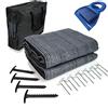 Mr Nomad stuoia campeggio 6,0 m x 2,5 m - tappeto da campeggio blu/grigio in pol