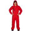 FIESTAS GUIRCA | Costume Carcerato Bambini (7-9 Anni) - Cappuccio e Tuta - Costumi da Film e Ladri per Halloween, Carnevale e Feste in Maschera - Unisex - Rosso