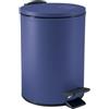 Spirella - Cestino a Pedale Adelar - Acciaio Opaco - Meccanismo Slow Close Silenzioso - Rivestimento Anti-Tracce - Design Moderno ed Elegante - Blu Opaco - 3L