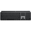 Logitech MX Keys for Mac - Tastiera wireless avanzata illuminata, Layout Tedesco QWERTZ - Grigio