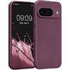 kwmobile Custodia Compatibile con Google Pixel 9 Cover - Protezione Back Case Morbida - Silicone TPU Effetto Metallizzato Lavanda Metallizzato
