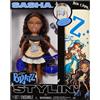 Bratz Stylin' Sasha - Bambola Fashion con Maglietta Personalizzabile, Dotata di Accessori, Giocattoli Carini per Ragazze
