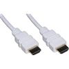 Link cavo hdmiir 4kx2k per pc, notebook, hdtv, ecc contatti dorati mt 2 colore bianco