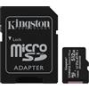 Kingston micro sdhc 512gb canvas select 80r cl10 uhs-i con adattatore sd