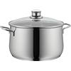WMF Diadem Plus Casseruola alta con coperchio, in acciaio INOX 18/10, 24 cm
