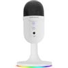 Mars Gaming MMIC-CX, Microfono da Studio Professionale, Design Compatto ARGB, Audio Alta Definizione, ENC Noise Cancel, Condensatore Cardioide, Mute, USB Plug&Play, Jack 3.5mm, Bianco