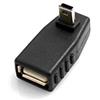 System-S USB tipo A femmina a mini USB maschio 90° angolo verso l'alto angolare angolare adattatore