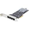 StarTech.com Scheda di rete 2.5 Gigabit a 4 porte - Scheda Ethernet PCIe da 2,5 Gbps NBASE-T, Intel I225-V, NIC Multi-Gigabit, Scheda LAN per PC PCI Express, Interfaccia Ethernet (PR42GI-NETWORK-CARD)