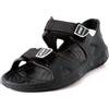JOMIX Sandali Estivi da Uomo in Ecopelle Open Toe con Cinghie Regolabili Sport Walking MEB250054 (Nero,41)