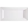 Signor Bio Piatto piano monouso - rettangolare - 26 x 13 cm - canna da zucchero - bianco - Signor Bio - conf. 50 pz - G00992