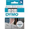 Dymo Originale Nastro Dymo 12mm x 7m - 45010 (S0720500) nero-trasparente - 764257