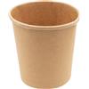 Signor Bio Bowl per zuppe monouso - 480 ml - cartoncino - avana - Signor Bio - conf. 25 pz - G00994