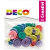 DECO Bottoni - in legno - colori pastello - Deco - conf. 30 pezzi - D05891