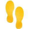 Durable Segnaletica da pavimento forma "Impronta" DURABLE RAL 1003 giallo 9x24 cm - 172704 - R01306