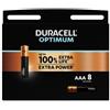 Duracell Pile batterie Duracell Optimum AAA (Ministilo) - 1,2 V (conf. 8)