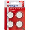 Verbatim - Blister 4 MicroPile a pastiglia CR2430 - litio - 49534 - 3V conf. 2 pz - G03870