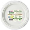 Dopla Piatti frutta monouso biodegradabili Dopla Green Ø 17,5 cm polpa di - R01294