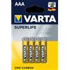 Varta Pile batterie Varta AAA (Ministilo) - 1,5 V (conf. 4)