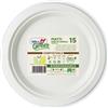 Dopla Green Piatti frutta monouso in polpa di cellulosa Dopla Green d. 175 mm conf. 15 pz - 07742 - F02990