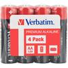 Verbatim 4 PILE AA ALKALINE STILO conf. 4 pz - G03866