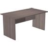 Artexport Scrivania frassino toscano con modesty panel - gambe a pannello in legno - 140 x 80 x 72 cm