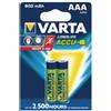 Varta Pile batterie ricaricabili Varta AAA (Ministilo) - 1,2 V - 800 mah (conf. 2)