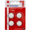 Verbatim - Blister 4 MicroPile a pastiglia CR2016 - litio - 49531 - 3V conf. 2 pz - G03867