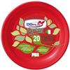 Dopla Green Piatti frutta biodegradabili e compostabili Dopla Green Ø 170 mm - colore rosso - conf. 20 pz - 45028 - F08009