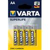 Varta Pile batterie Varta Superlife AA (Stilo) - 1,5 V (conf. 4)