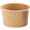 Signor Bio Bowl per zuppe monouso - 250 ml - cartoncino - avana - Signor Bio - conf. 25 pz - G00997