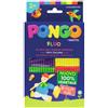 Pongo Panetti di plastilina 100% vegetale Pongo by Giotto 264 g conf. da 8 colori fluo assortiti - F603200 conf. 8 pz - F01633