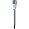 Aigostar Lampioncino LED in acciaio con pannello solare e sensore crepuscolare Aigostar luce fredda - cilindro - B10201J9K - F03178