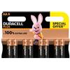 Duracell Batterie alcaline Duracell Plus100 Stilo AA - MN1500 - blister da 8 - D10165