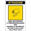 Markin Cartello adesivo 20x30cm 'area sottoposta a videosorveglianza' - Z03258