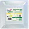 Dopla Green Piatti quadrati Dopla Green in carta Bi fibra vergine conf. 20 pz quadrati 250x250 mm - 11804 - F05953