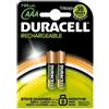 Duracell Pile batterie ricaricabili Duracell Stay Charged AAA (Ministilo) - 1,2 V (conf. 2)