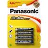 Panasonic Pile batterie Panasonic Alkaline Power AAA (Ministilo) - 1,5 V (conf. 4)
