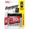 Energizer Pile batterie Energizer Max AA (Stilo) - 1,5 V (conf. 6)