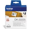 Brother Originale Rotolo etichette Brother DK22225 nero-bianco - U00845