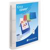 Exacompta Raccoglitore A4 trasparente Kreacover - 4 anelli 30 mm - dorso 4 cm - 24,2x29,7 cm