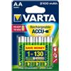 Varta Pile batterie ricaricabili Varta Ready To Use AA (Stilo) - 1,2 V - 2100 mah (conf. 4)
