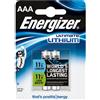 Energizer Pile batterie Energizer Lithium AAA (Ministilo) - 1,5 V - 1250 mah (conf. 2)