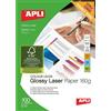 Decadry Carta fotografica A4 lucida laser Decadry (160 gr) - 100 fogli - 21 x 29,7 cm