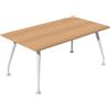 Artexport Tavolo riunioni gambe metallo inclinate cm 160 x 110 x 72 h, faggio Linea Plaza Artexport - TA-160/6 - Z15039